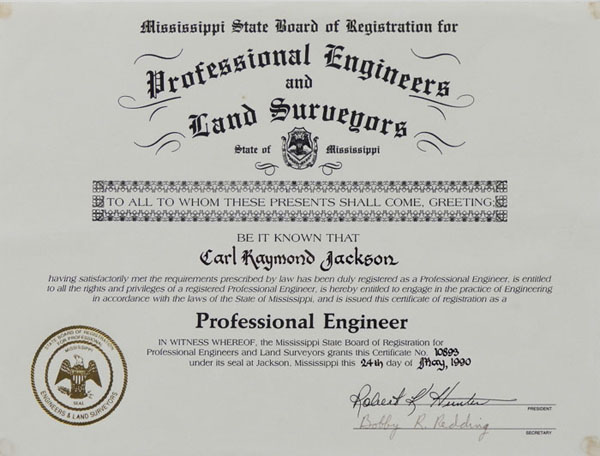 professional engineer with practicing certificate